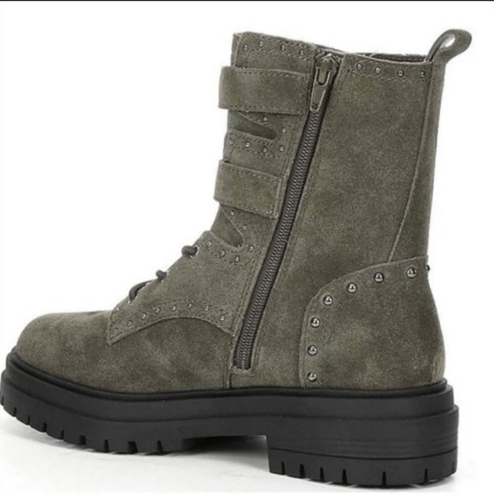 Chelsea & Violet Rhea Suede Combat Boot - Picture 3 of 7